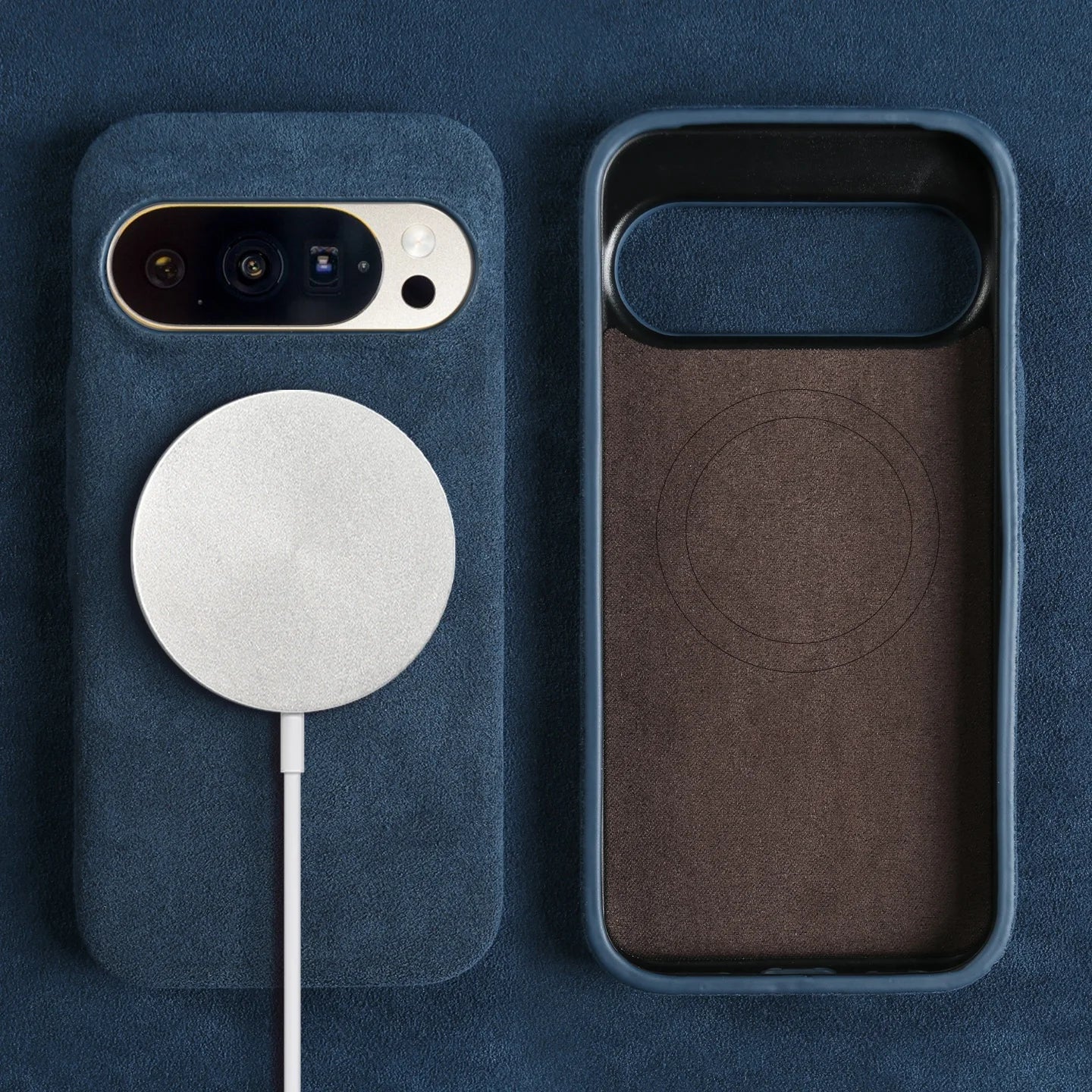 Luxury Magnetic For Google Pixel 10 Pro 9pro 8pro 7pro For ALCANTARA Back Case Artificial Leather Supercar Suede Phone Cover