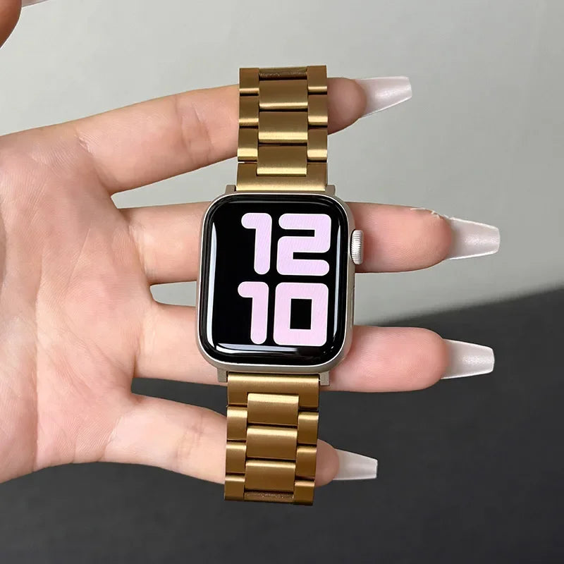 Stainless Steel Straps for Apple Watch Ultra 3/2/1 49mm 45mm 44mm 42mm-40mm-41mm-46mm Metal band series 11 10 9 8 7 6 5 4 3 se3