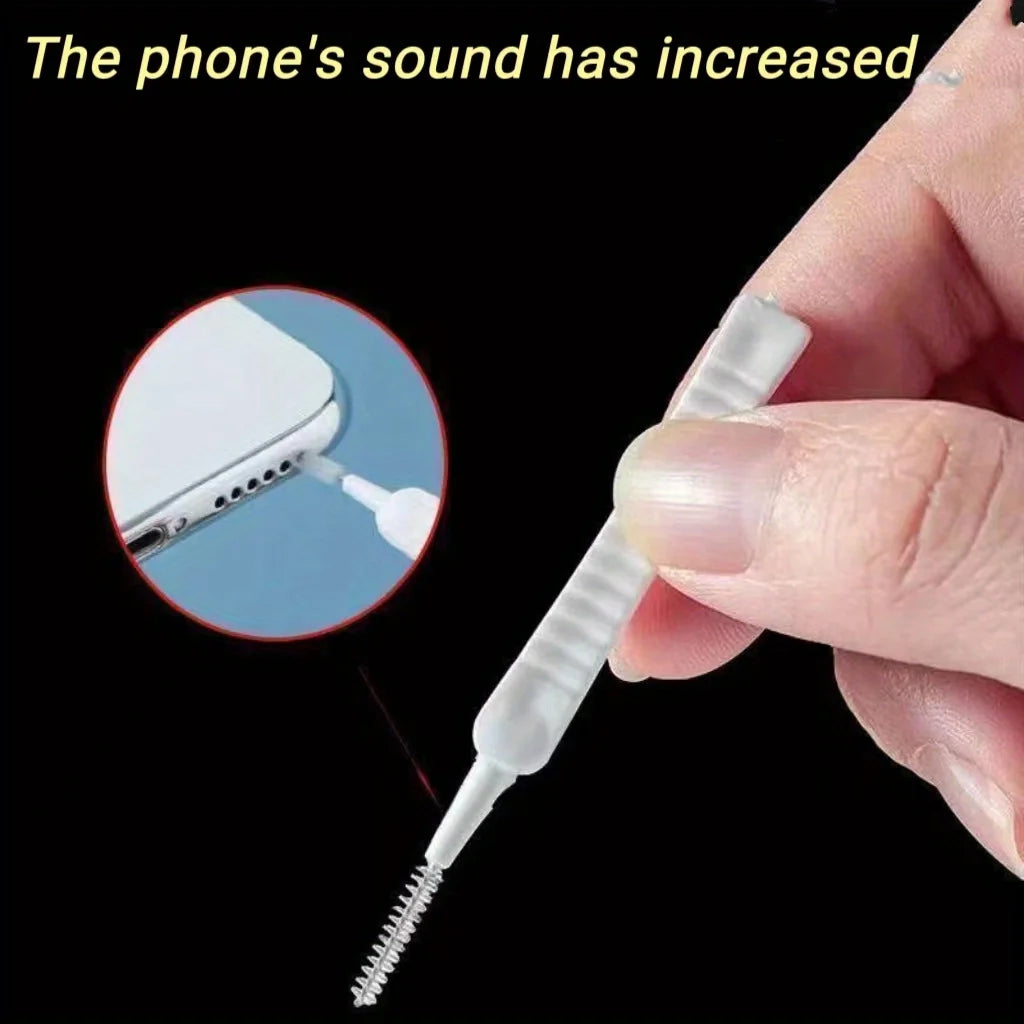 14pcs Mobile Phone Charging Port Dust Plug Removal Cleaner Kit For IPhone  Samsung Universal Phone Dustproof Cleaning Brush