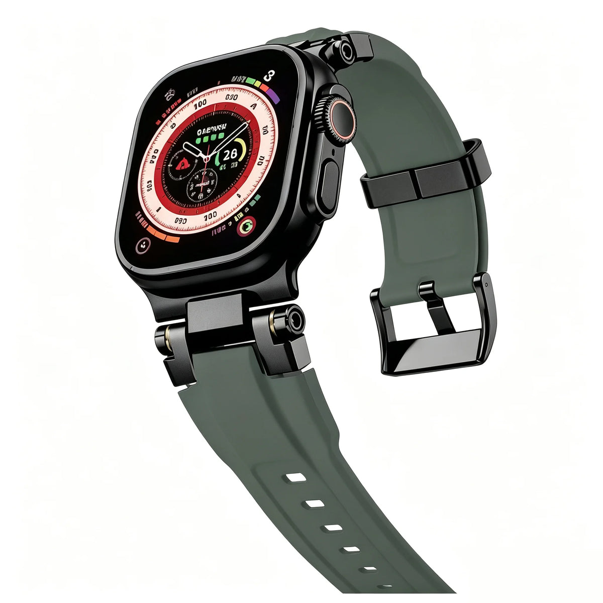 Original Rugged Strap For Apple Watch Ultra 2 3 4 Band 44mm 45mm 46mm 49mm Bracelet iWatch Series 12 11 10 9 6 SE Sport Bands