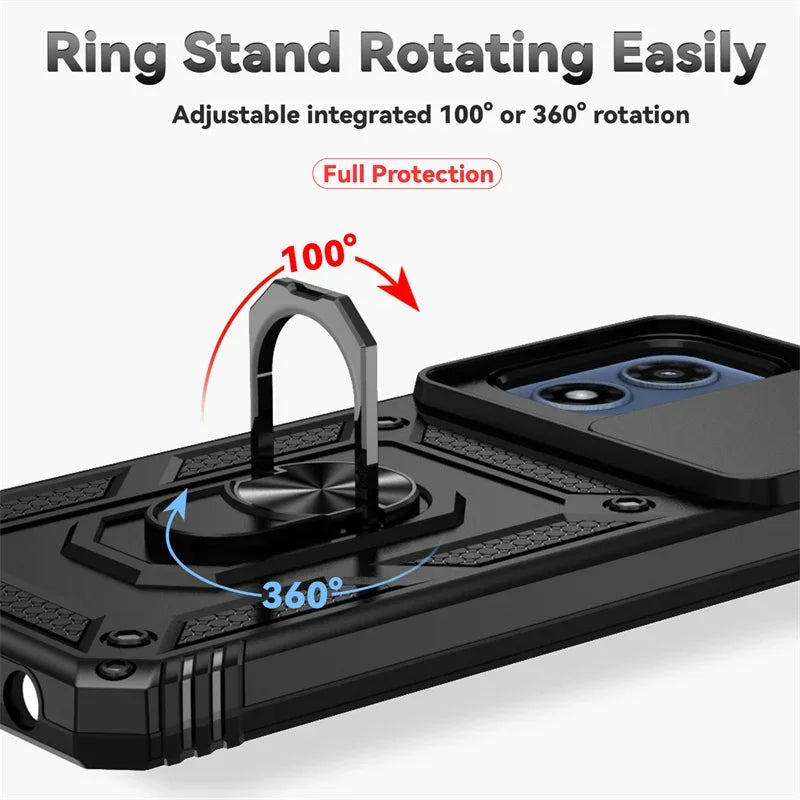 Armor Shockproof Case For Motorola Moto G Stylus 2026 G Play 2024 G Power 5G Edge 2025 Cover Ring Car Holder Shell Coque Funda