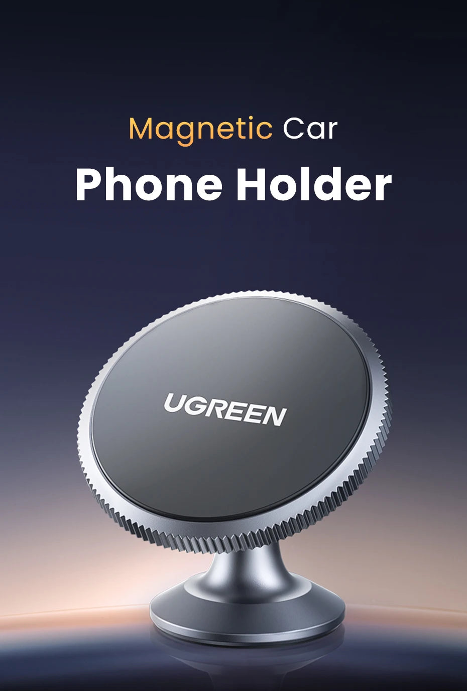 UGREEN Magnetic Car Phone Holder for iPhone 15 14 13 Samsung Xiaomi Car Holder for Phone for Dashboard Mobile Phone Holder Stand