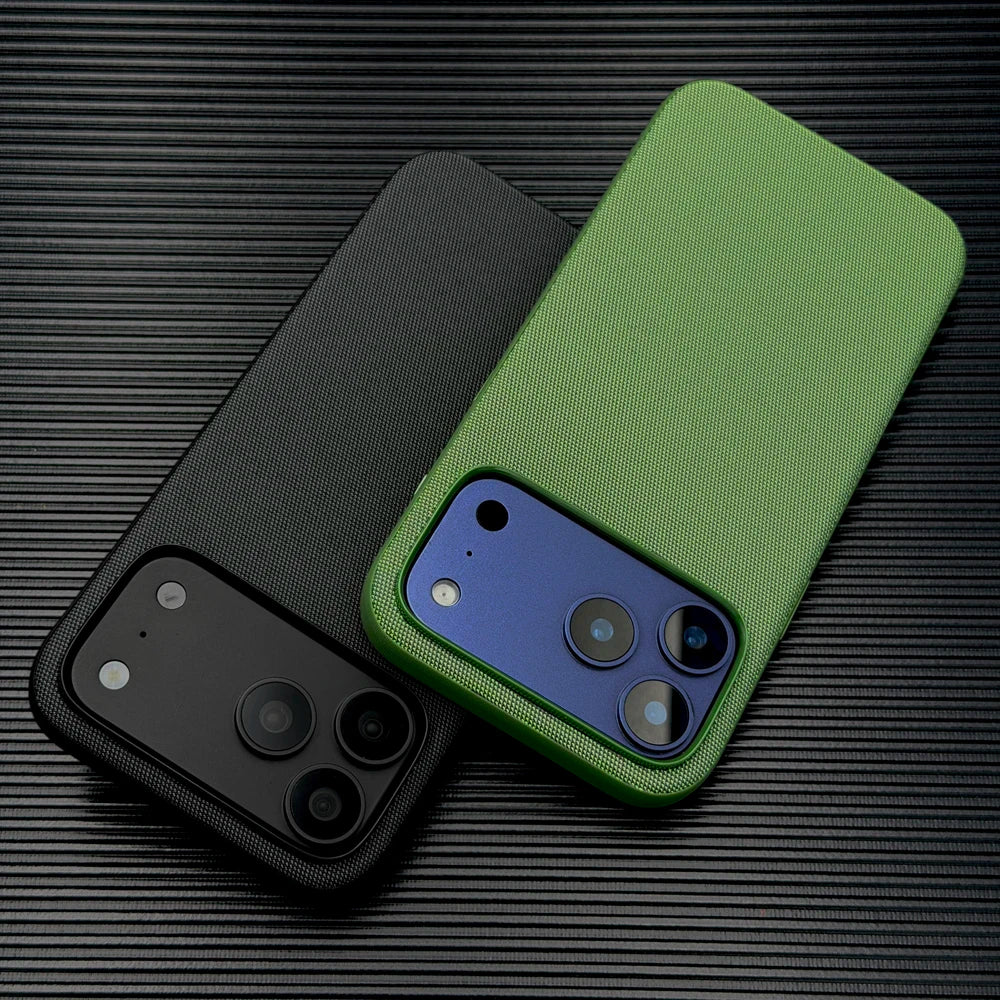 Luxury Tech Fabric Cover Case For iPhone 18 17 16 15 14 13 12 Pro Max 18Pro 17Pro iPhone17 iPhone18 For Magsafe Mag Safe Charge