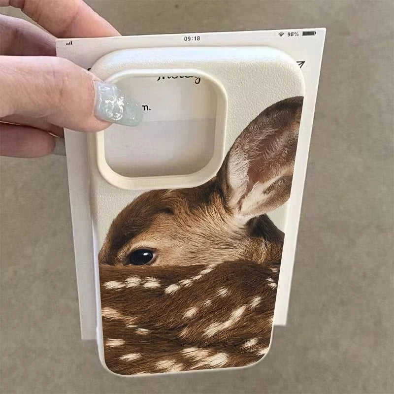 Cute Fawn Deer Protective Phone Case for iPhone 17-11 Series Pro Max & Plus – Stylish & Durable