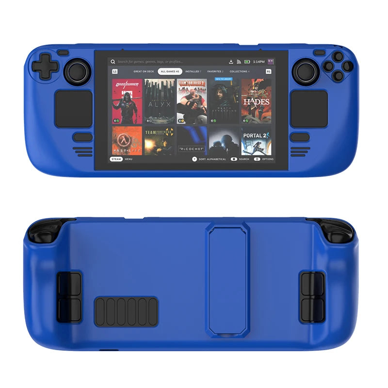 Protective Cover Case for Steam Deck,Controller Colorful Protective Case Hard Shell with Stand