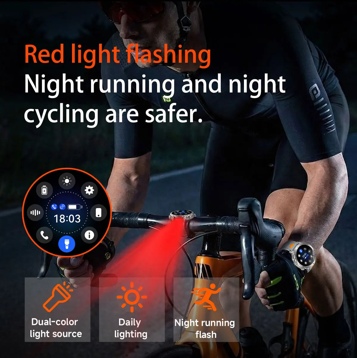 2026 New TANK Ultra 1400mAh Battery Military Smart Watch 10ATM Waterproof Heart Rate Tactical LED Flashlight Men Sports Bracelet