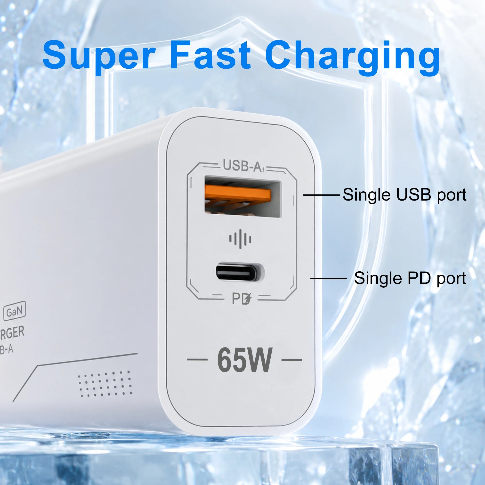 USB 65W Fast Charging Charger Type C High Speed Charge Mobile Phone Wall Adapter For iPhone Honor Xiaomi Huawei Samsung Oneplus