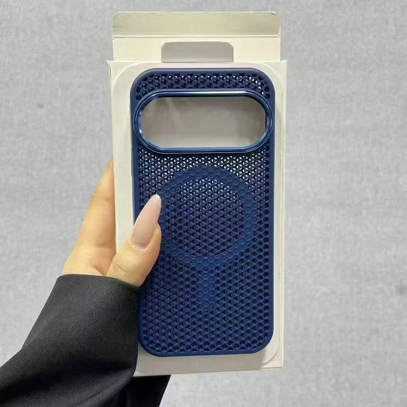 Case For Google Pixel 10 Pro XL 11 Pixel11 For MagSafe Magnetic Cooling Honeycomb Mesh Protective Cover Metal Lens Frame Shell