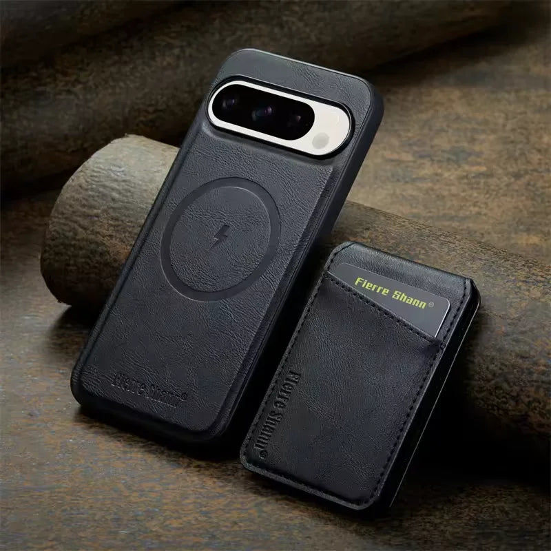 2 in 1 Magnetic Pu Leather Phone Case for Google Pixel 10 9 9Pro XL 8A 8Pro 8 7 7A 7Pro Detachable Wallet Cards Holder Cover