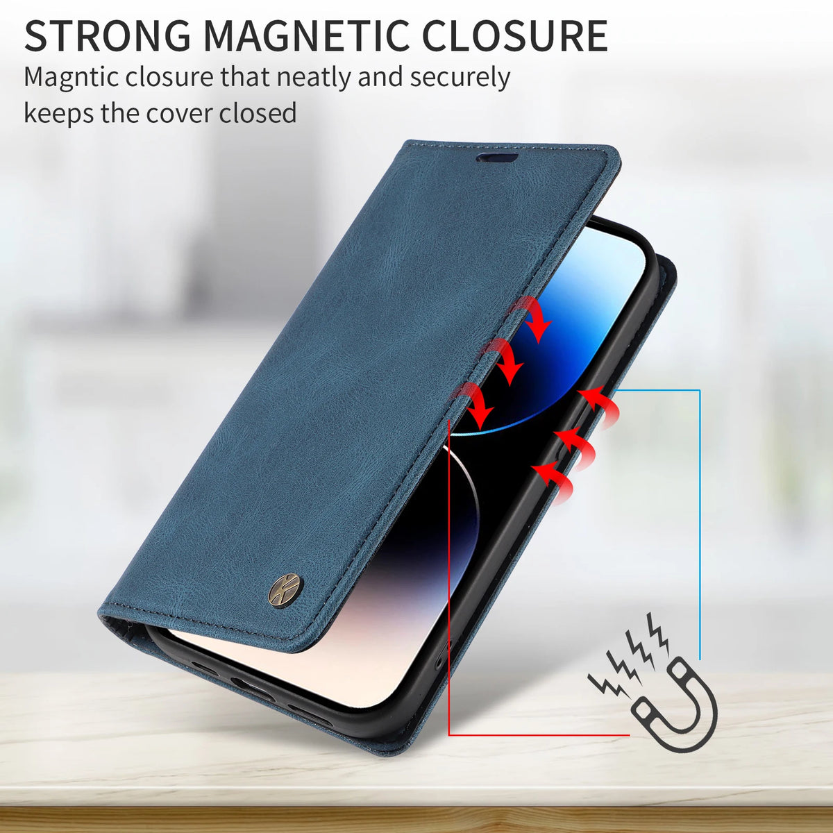 Magnetic Leather Flip Case For Apple Iphone 18 17 17E 17Air Pro Max Promax 18Promax 17Promax 18Pro 17Pro Wallet Card Slots Cover