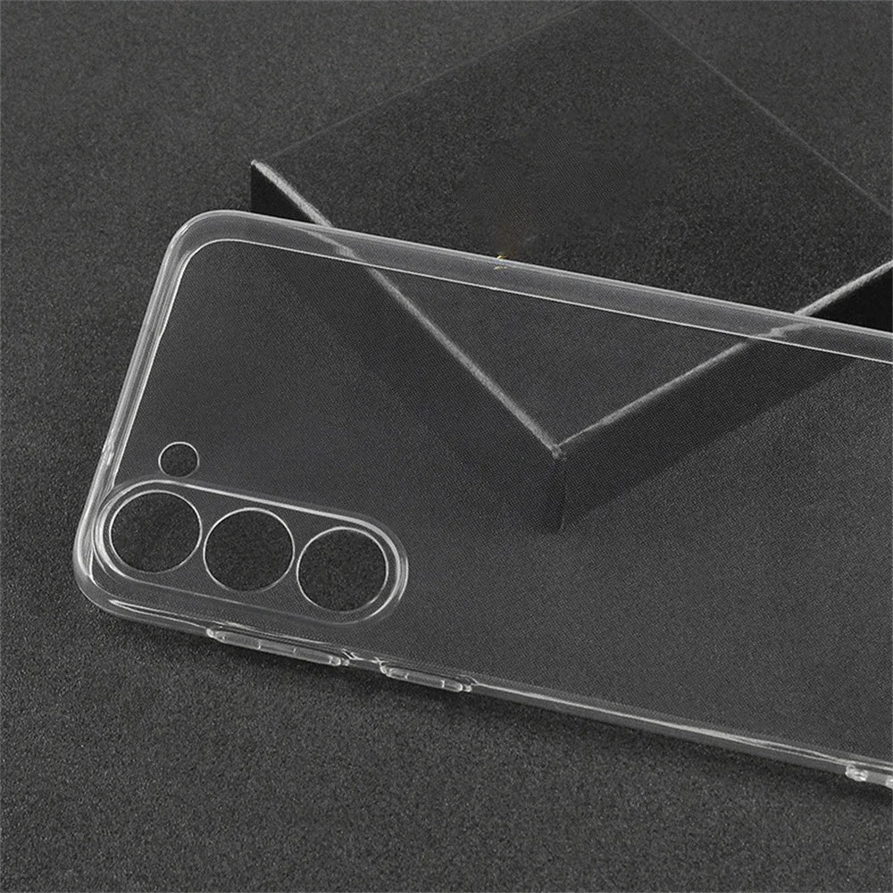 TPU Clear Transparent Phone Case For Samsung Galaxy S20 S21 S22 S23 S24 S25 Plus UItra S20 FE Simple Slim Soft Protective Cover