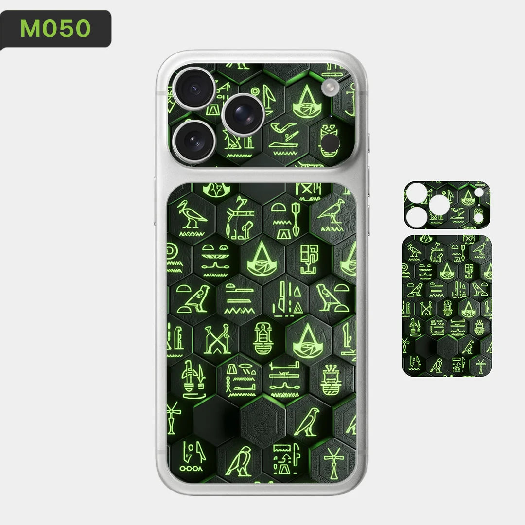 BC05 for Apple iPhone 17 Pro Max /17 Pro/Air Camera with Battery Skin Wrap 3D Colorful Rear Protective Sticker Film