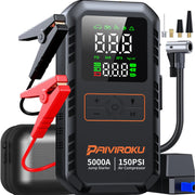 5000A Car Jump Starter with Air Compressor 150PSI Tire Inflator Auto Battery Booster Portable Jump Box