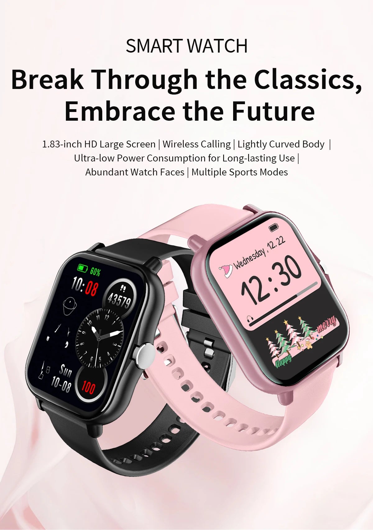 2026 New Smartwatch Bluetooth Call Fitness Tracker Heart Rate Sleep Record Outdoor Sport Watch for  Android/IOS Men Women Gift
