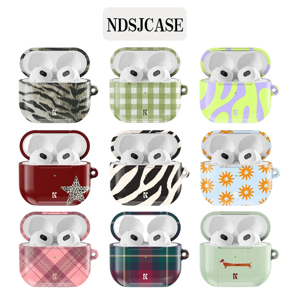 Snow Kitty Savage Idol Shockproof Protective Glossy HD Hard PC Cover Case For AirPods Earphone 1 2 3 Pro Pro2 With Metal Hook