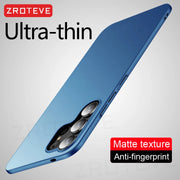 S25 Ultra Case Zroteve Slim Hard PC Matte Cover For Samsung Galaxy S25 Edge S24 S23 FE S22 S21 S20 S10 E Note 20 10 Plus Cases