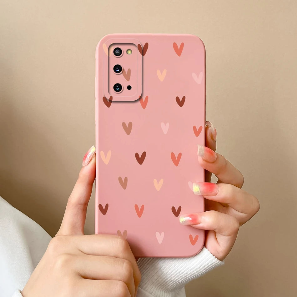 For Samsung S20 FE Plus Ultra Phone Case Funny Camera Protection New Liquid Silicone Cover For Galaxy S20FE S 20 S20Plus Funda