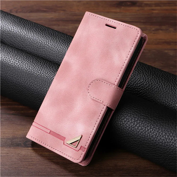 Leather Flip Phone Case For Samsung Galaxy S10 Plus S20 S21 FE S22 S23 S24 S25 Ultra Note 10 20 Ultra Wallet Bracket Cover
