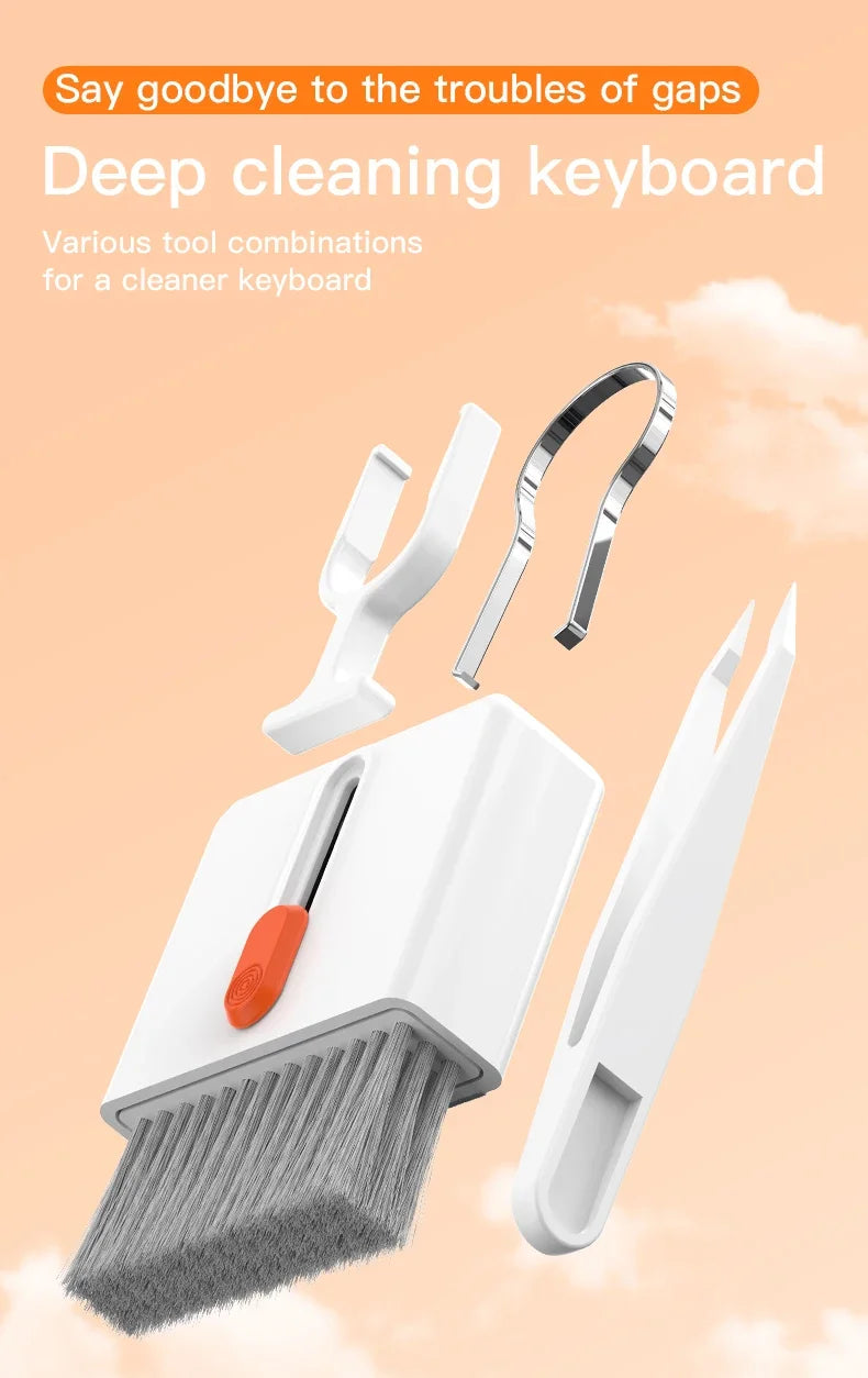 20/32-in-1 Multi-Functional Deep Cleaning Kit for iPhone Ports, AirPods, Keyboard, and Keycap Removal - Precision Tools