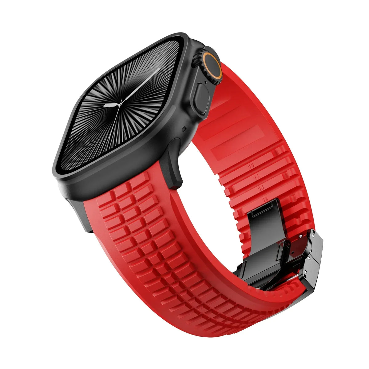 NEW Rubber Band for Apple Watch Ultra 3/2 49mm 42 44 46 45mm Business Sports Strap for Iwatch  Series 10 9 8 7 Se 6 5 4 Bracelet
