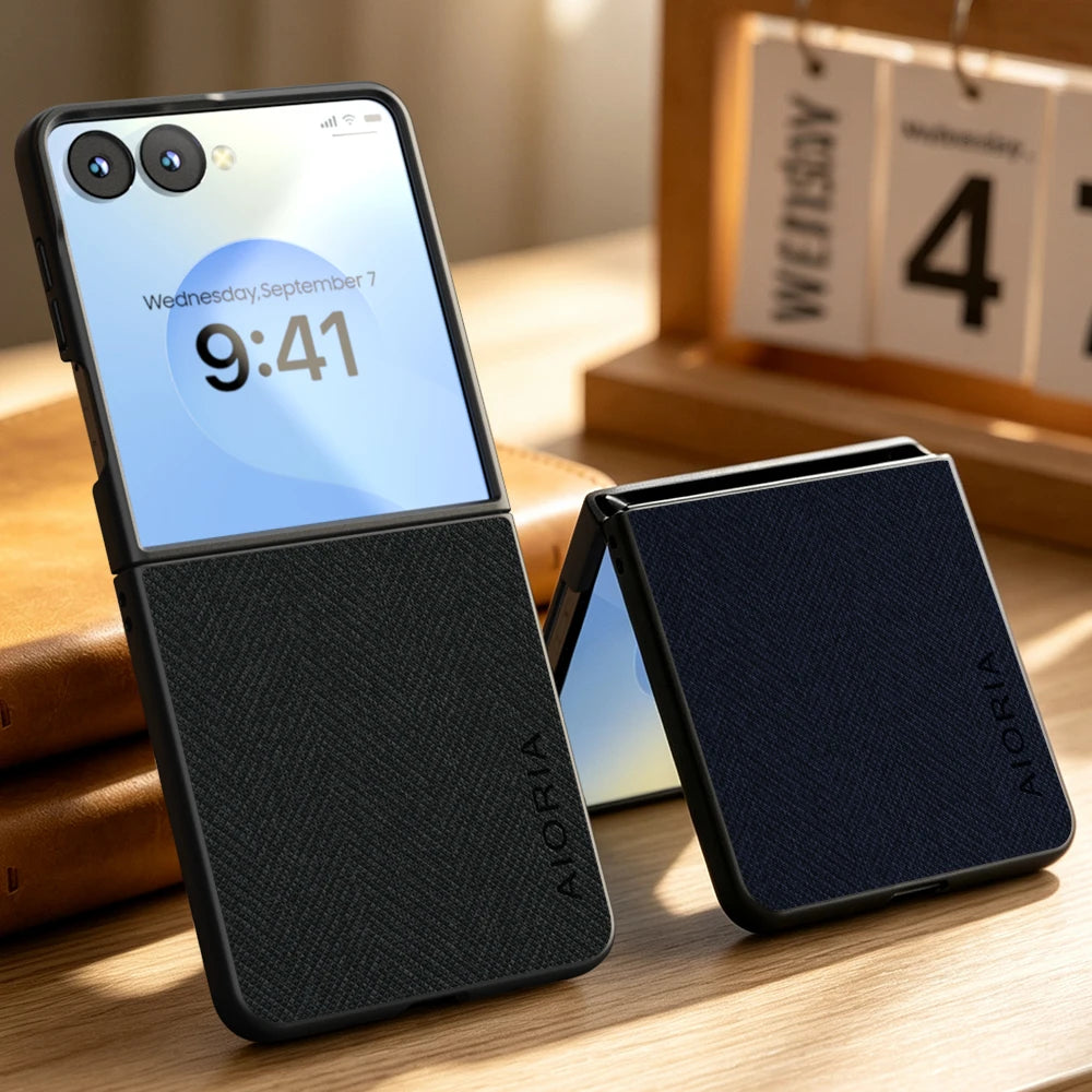 Case for Samsung Galaxy Z Flip 8 Flip8 7 6 5 4 3 Luxury textile Leather soft phone cover for samsung galaxy z flip 8 case capa