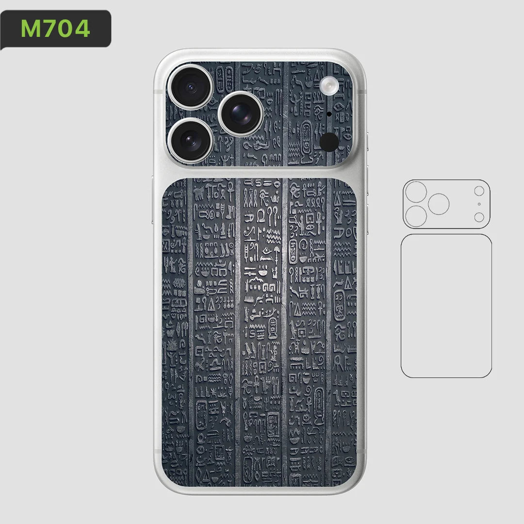 BC05 for Apple iPhone 17 Pro Max /17 Pro/Air Camera with Battery Skin Wrap 3D Colorful Rear Protective Sticker Film