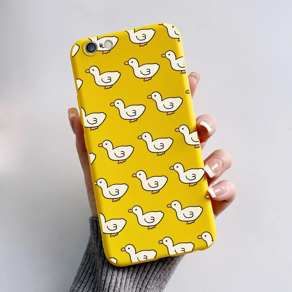 Stylish Painted Cover For iPhone 6 6S Plus Case iPhone6 6S Plus Cover Silicone Soft Phone Back Case For Apple iPhone 6 6S Coque