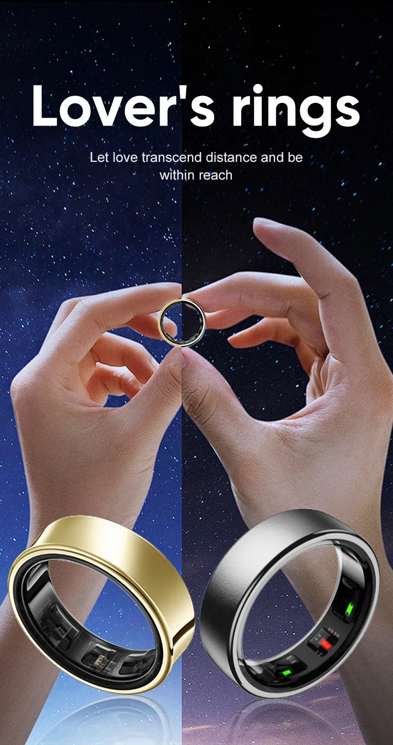 Smart Ring R10 Gesture Control Heart Rate Body Temperature Blood Oxygen Sleep Monitor 5ATM Waterproof Multi Sport Smart Ring