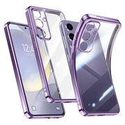 Plating Silicone Soft Case For Samsung Galaxy S26 Ultra S25FE S24 S23 FE Plus A57 A37 A56 A36 A16 A17 Transparent Clear Cover
