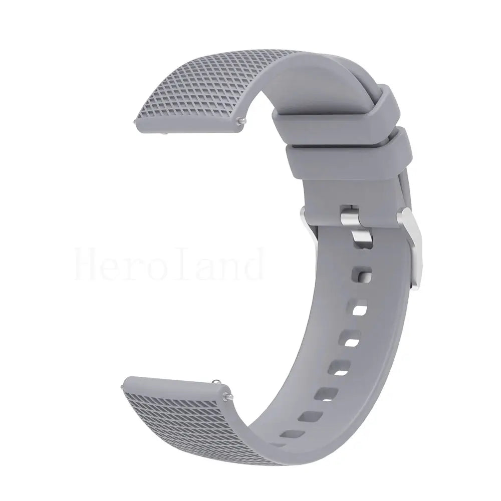 Premium Silicone Watchband WatchStrap Silicone Bracelet Quick Release Rubber Strap WristBand 18mm 20mm 22mm Width Replacement