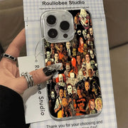 Halloween Horror Character Collection Phone Case For iPhone 17 16 15 14 13 12 11 Pro Max XR XS MAX 7 8 PLUS Air INS Gift Cover