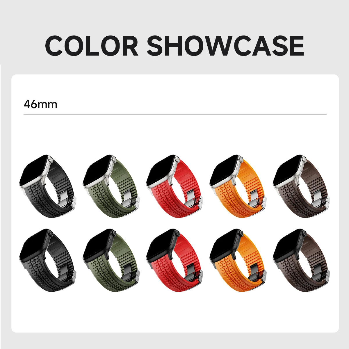 NEW Rubber Band for Apple Watch Ultra 3/2 49mm 42 44 46 45mm Business Sports Strap for Iwatch  Series 10 9 8 7 Se 6 5 4 Bracelet