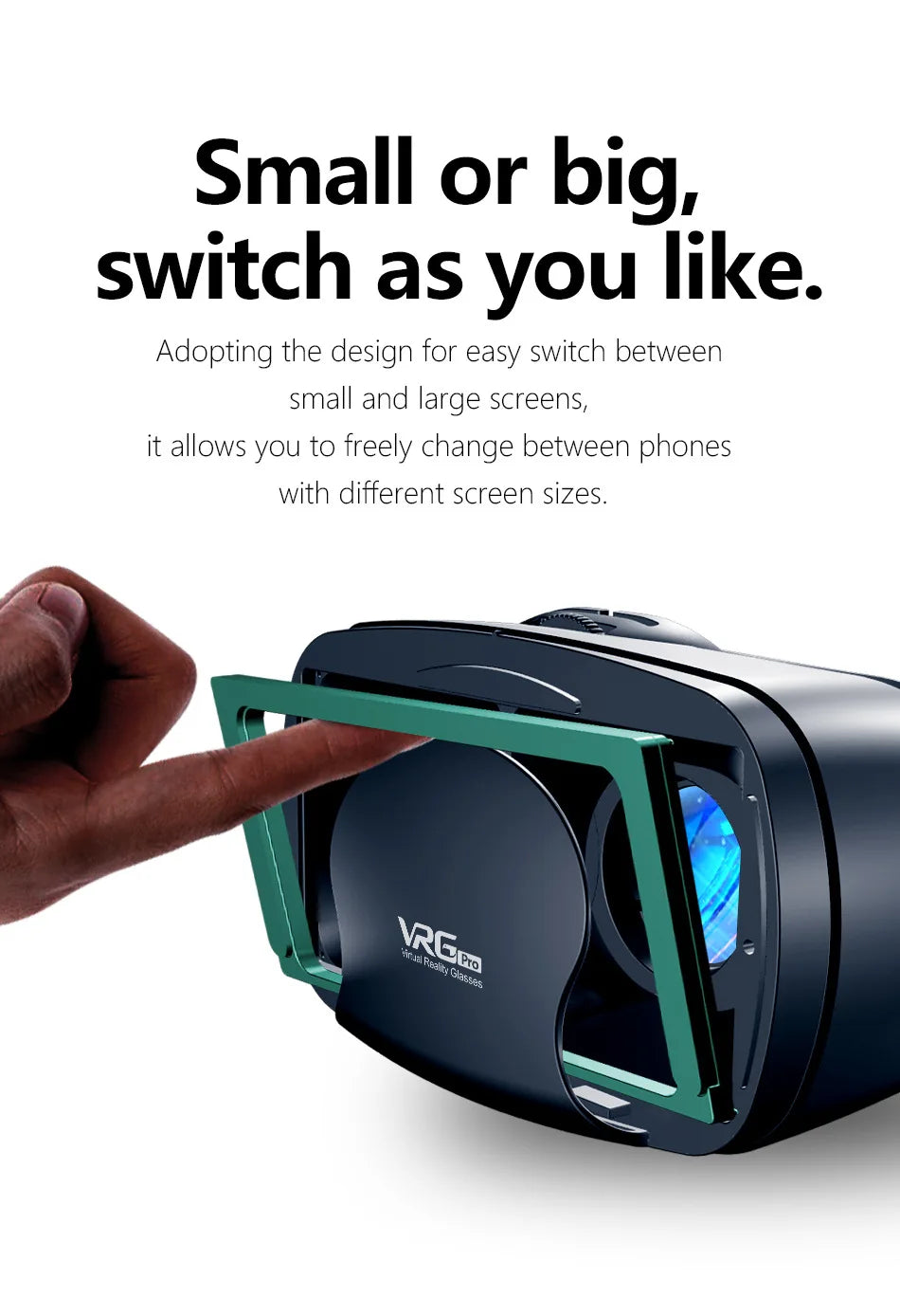 VRG Pro 3D Virtual Reality VR Glasses Devices Headset Viar Goggles Helmet Lenses Smart For Phone Smartphones Viewer Cell Devices