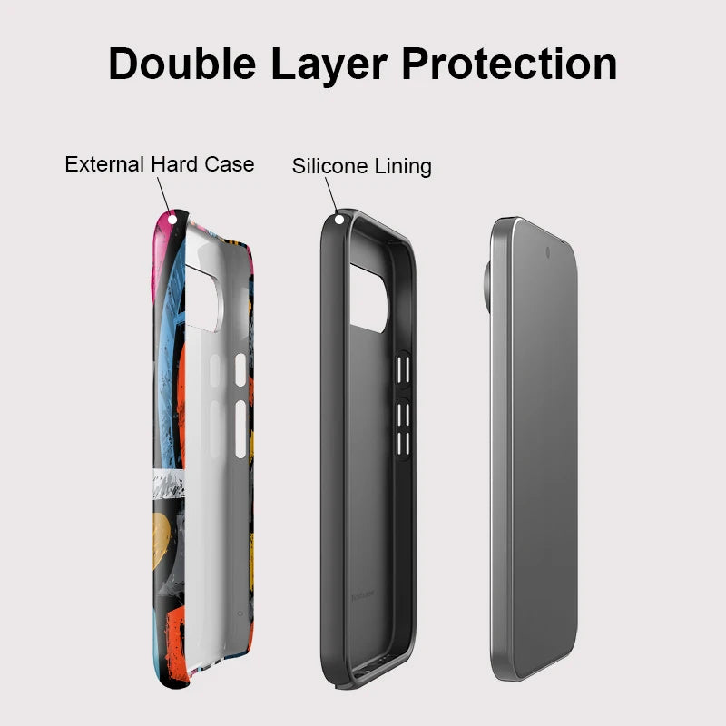 Fcicicase Anti-knock Phone Case For Google Pixel 10 9 Pro XL 10 8 9 Pro 8A 7A 10A 2 in 1 Dual Layer Luxury Painting Hoesje