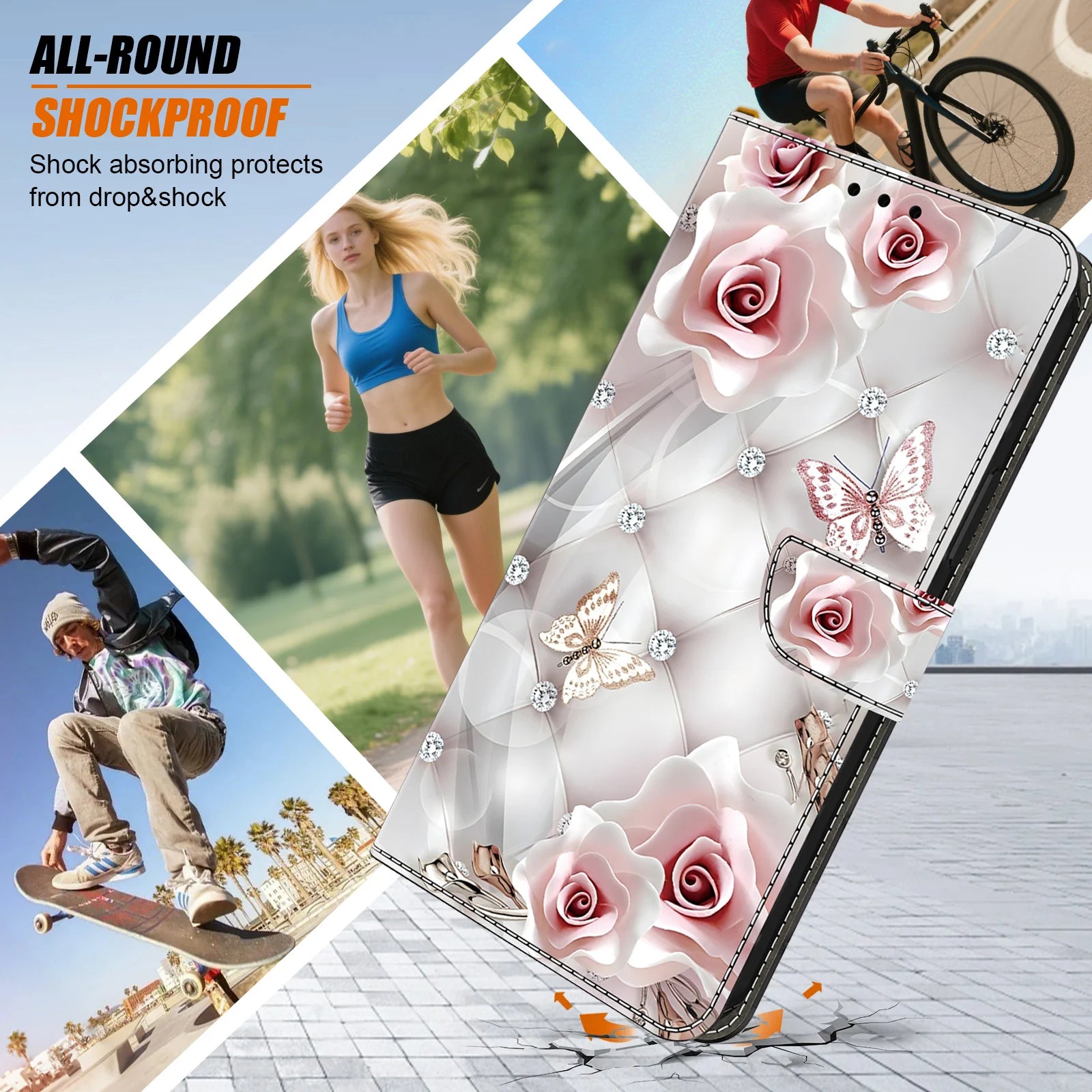 3D Painted Patterns Wallet Flip Leather For Samsung Galaxy S25 S24 S23 S22 S21 S20 S10 S10e S9 S8 Plus Ultra FE EDGE 4G/5G Case