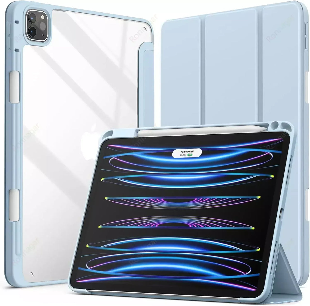Smart Case for iPad A16 A19 12th 11th Gen 2026 2025 2024 Air11 13 M4 M3 Air 8 7 6 Air 5 4 Pro11 13 M4 M5 M2 10th 9 8 7 10.2 10.5