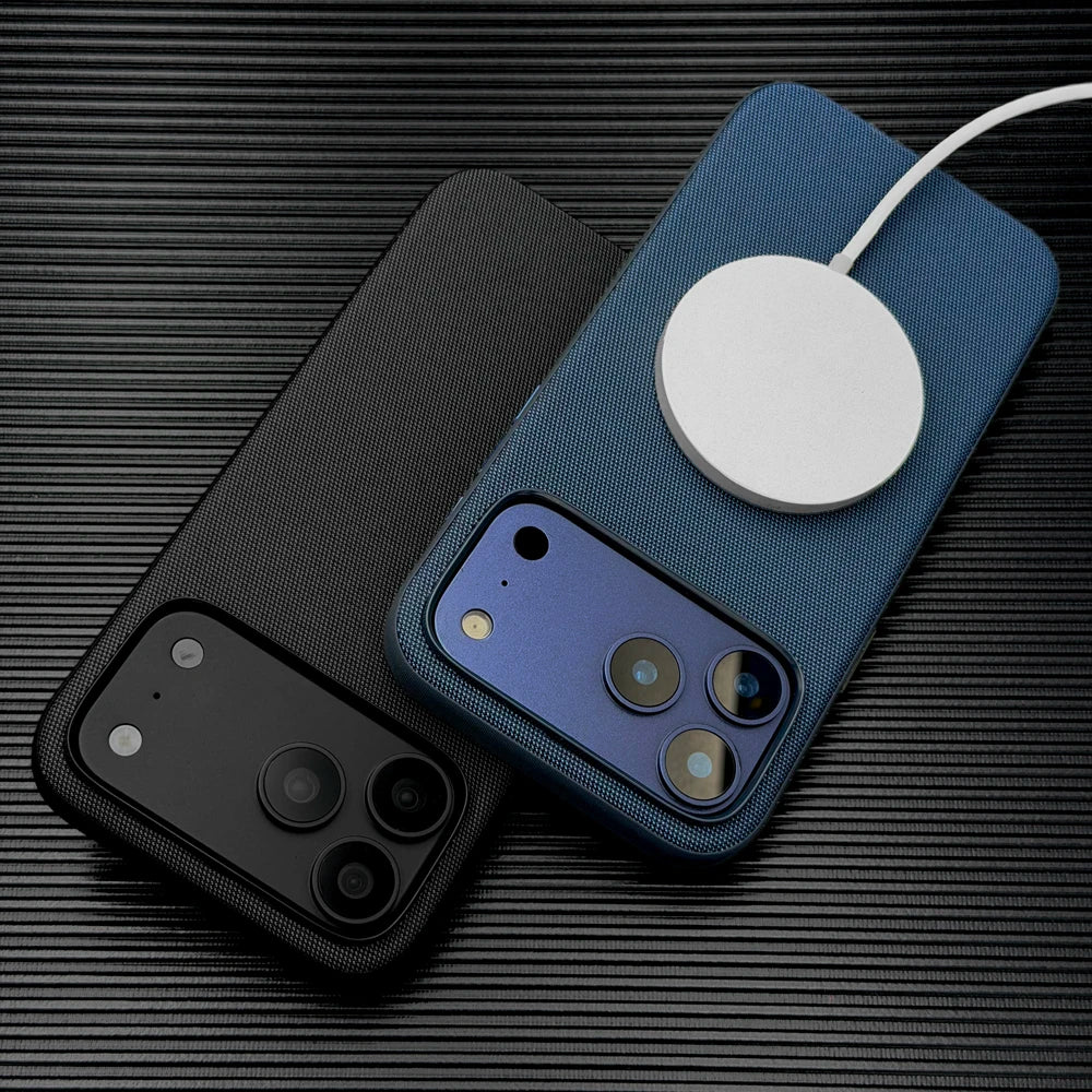 Luxury Tech Fabric Cover Case For iPhone 18 17 16 15 14 13 12 Pro Max 18Pro 17Pro iPhone17 iPhone18 For Magsafe Mag Safe Charge