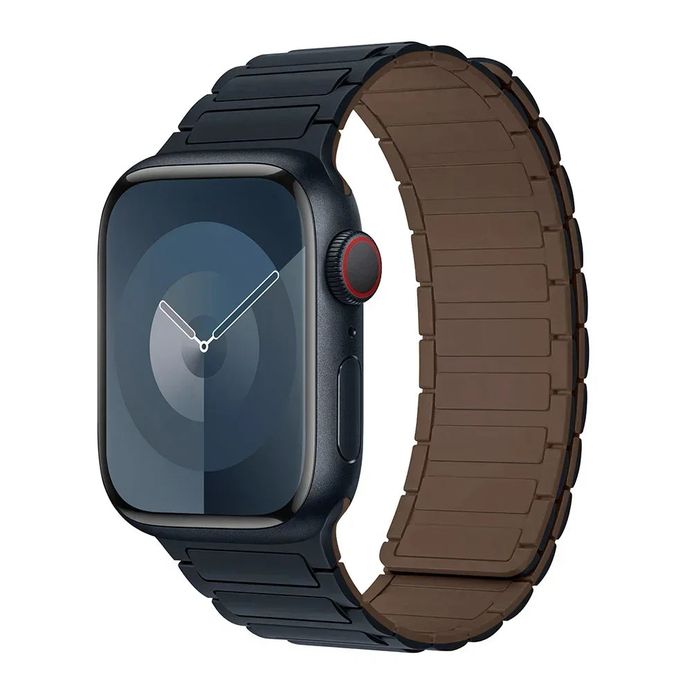 Hot Magnetic Loop For Apple Watch Bands 44 40 49 45 41 38mm Silicone Bracelet iWatch Series 11 10 9 8 7 6 5 4 3 Se Ultra 3/2 Str