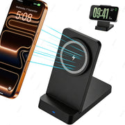 Foldable Magnetic Wireless Charger Phone Holder Stand For Magsafe iPhone 17 16 15 14 13 12 Pro Max Samsung Fast Charging Station