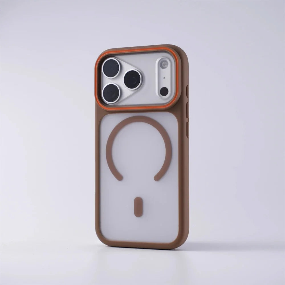 New Matte Translucent Magnetic Case for iPhone 17 Pro Max Air for Magsafe Wireless Charging Slim Matte PC Armor Shockproof Cover