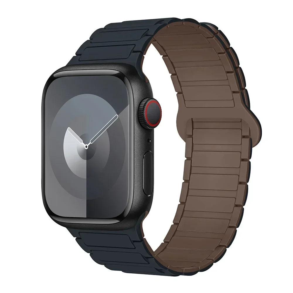 Hot Magnetic Loop For Apple Watch Bands 44 40 49 45 41 38mm Silicone Bracelet iWatch Series 11 10 9 8 7 6 5 4 3 Se Ultra 3/2 Str