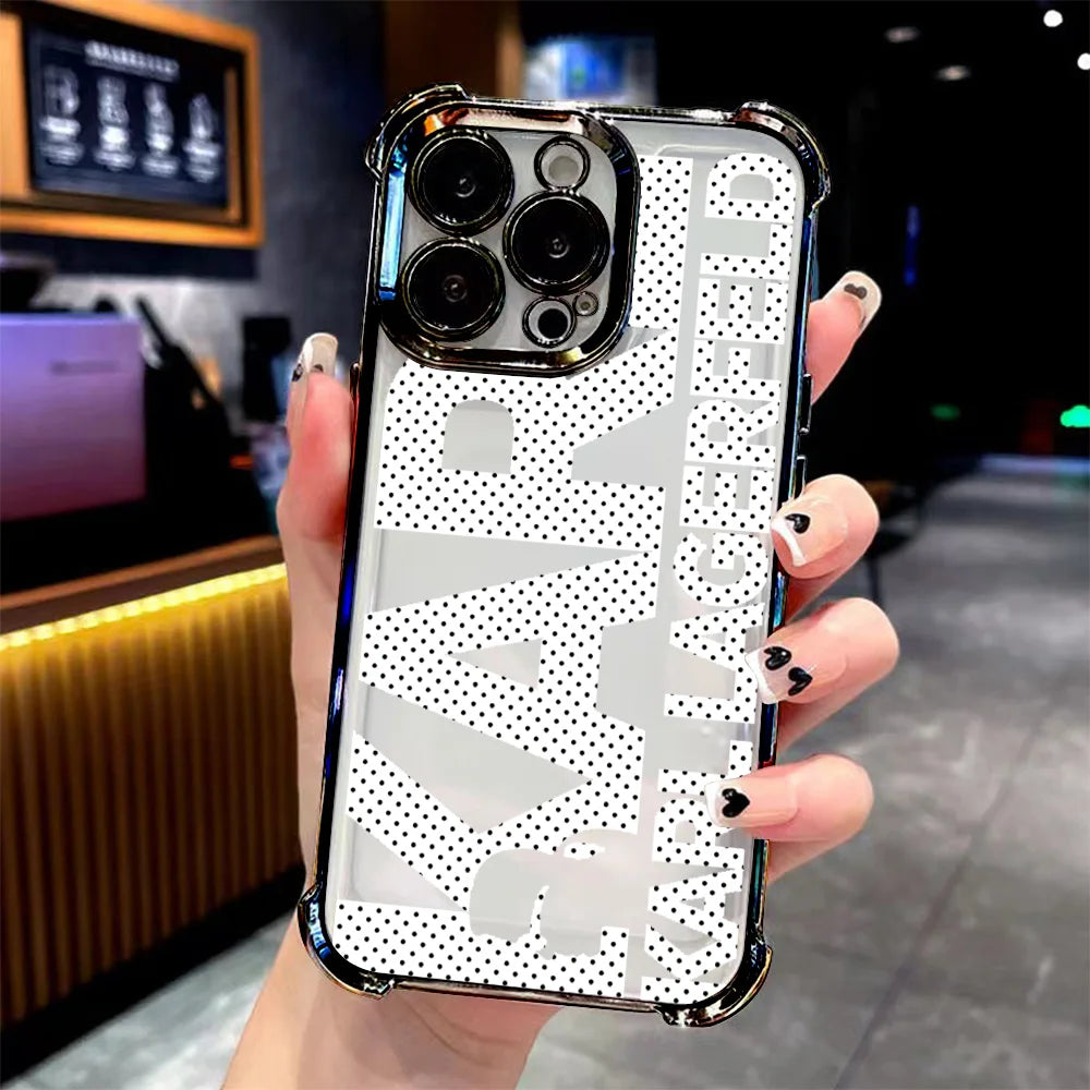 Creative Luxury k-Karls-Pattern Plating Phone Case For Samsung S26 S25 S24 S23 S22 S21 S20 FE Note20 Edge Plus Ultra 4G 5G Cover