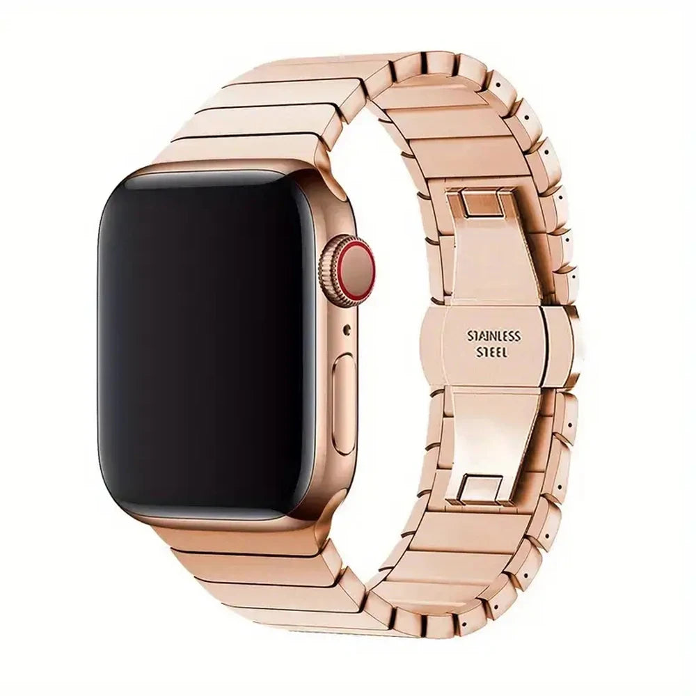 Bracelet Strap For Apple Watch Band 40 46 42 44 45 49mm Stainless Steel Wristband For iWatch Series 12/11/10/9/8/7/6/SE3 Ultra 4