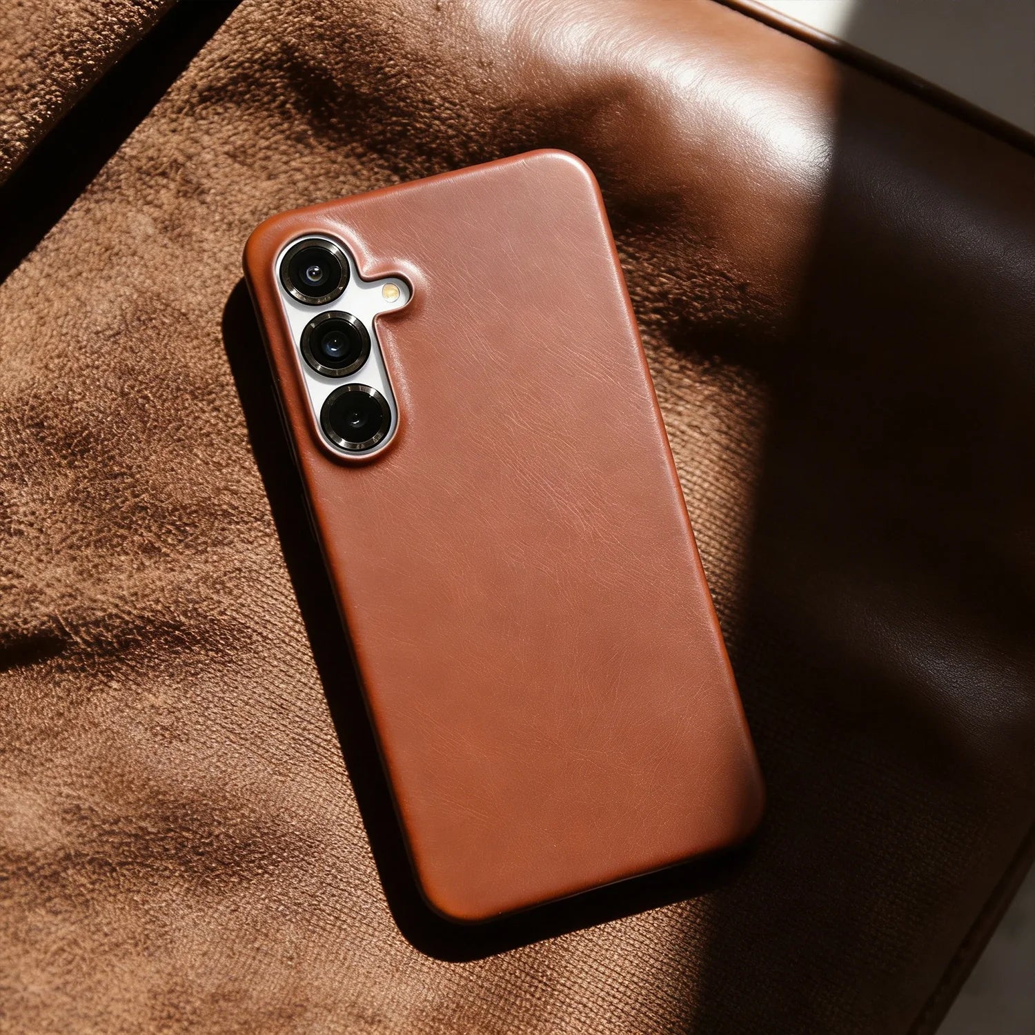 For Magsafe Case For Samsung Galaxy S25FE S26 S24 S23 S22 S21 S20FE Business Genuine Leather Back Cover Magnetic Phone Cases