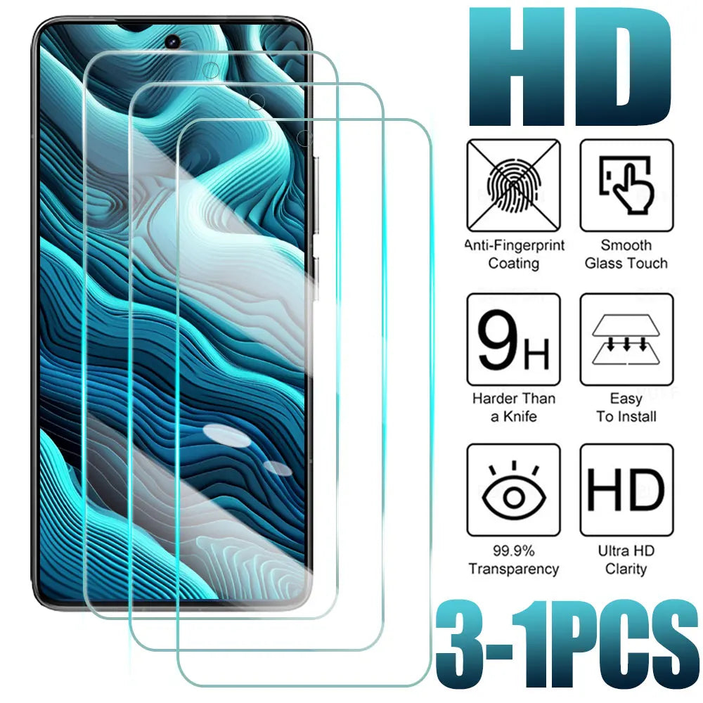 1-3PCS 9H Full Coverage Tempered Glass for Samsung Galaxy S25 FE S24 Screen Protector For Samsung S25 Plus S23 Ultra glass Film