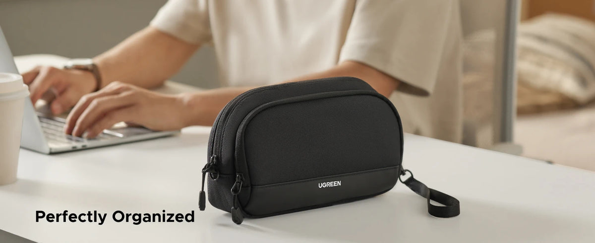 UGREEN Storage Bag Case Organizer Bag S/M Size for Laptop Power Adapter HUB Earphone Cable Charger PC Digital Laptop Accessories