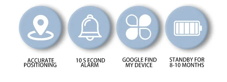 Android Anti-lose Tracker for Google Find My Positioning Far Away Finder Voice Locate Suitcase Keys Bag Toys Smart Airtag