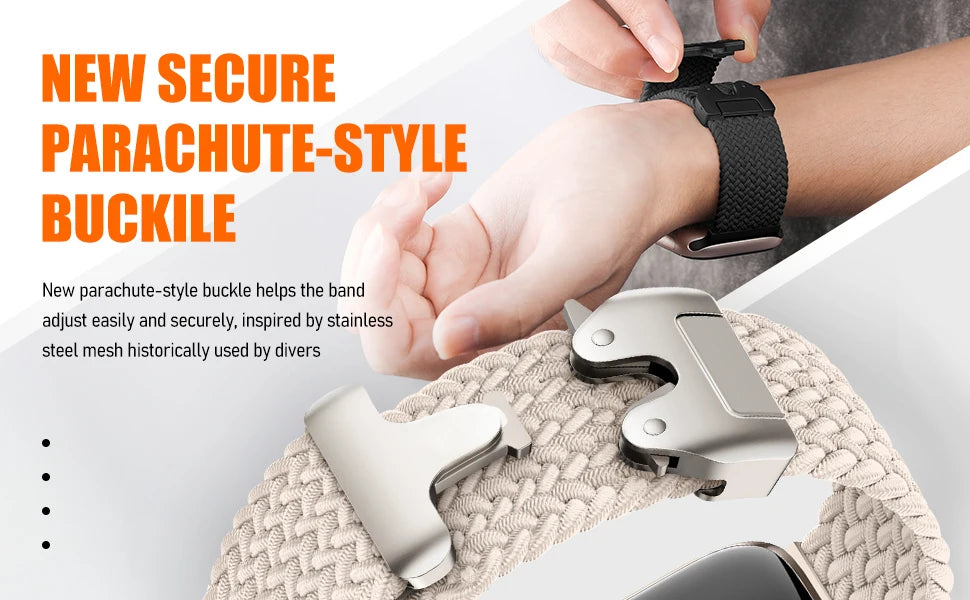 Parachute Strap For Apple Watch Band 44mm 46mm 42mm 45mm 41mm 40mm Braided Bracelet Correa iWatch Series 10 9 8 SE Ultra 2 49mm
