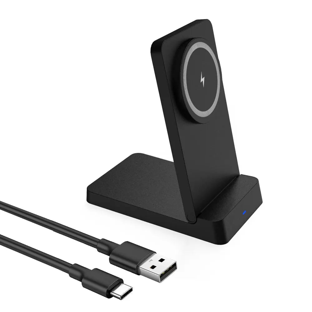 Foldable Magnetic Wireless Charger Phone Holder Stand For Magsafe iPhone 17 16 15 14 13 12 Pro Max Samsung Fast Charging Station