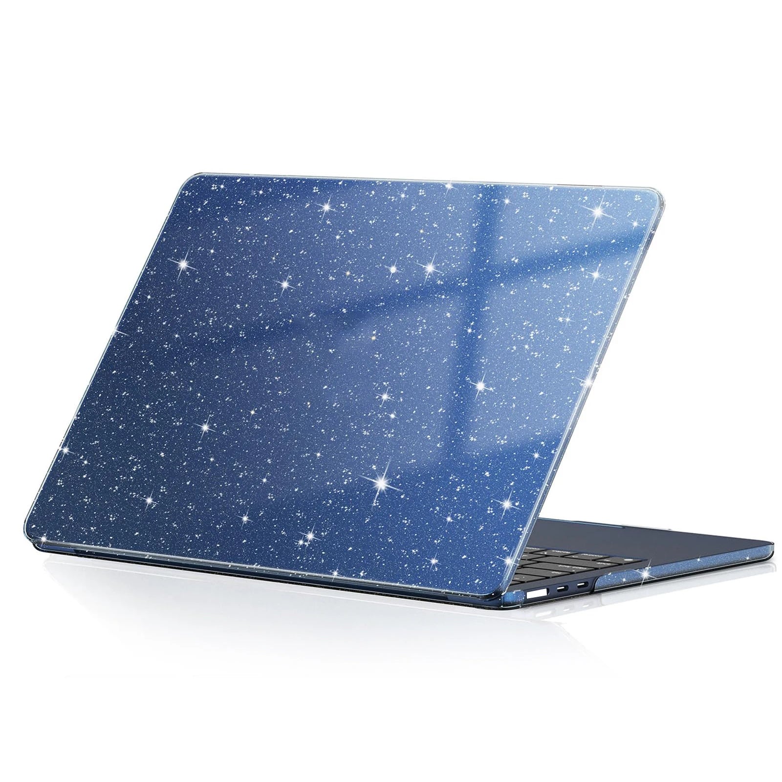 EooCoo Case for MacBook Air 13 inch M4 2025 2024-2022 Release M3 M2 A3240 A3113 A2681 for Mac Air 13.6 inch Glitter Hard Shell